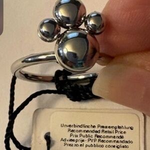 Calvin Klein NWT silver fidget ring size 7